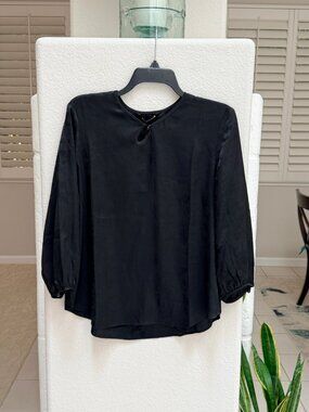 NWT Jacquard Chinese Style collar Shirt Blouse Top Size L